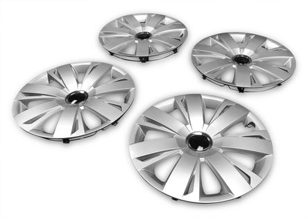 2011-2014 Volkswagen Jetta Four Piece Set Silver Wheel Cover Caps / Hubcaps
