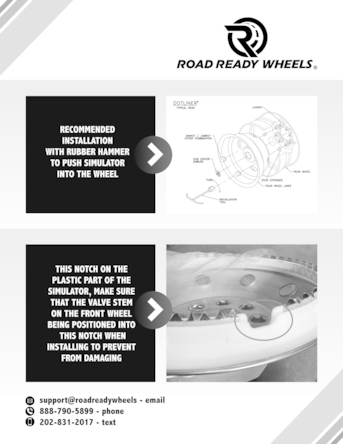 1996-2021 16″ Chevrolet Express 3500 Van Wheel Simulator Set of 2 Rear & 2 Front