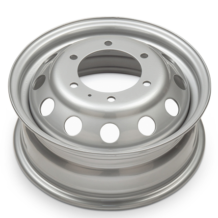 thumbnail image 2 of Dress Up Your Dually: SWIFTHUBCAP Stainless Steel Simulators For 2014-2024 Ford Transit 350 (16", Set Of 4) 2 of 3
