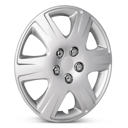 2005-2008 Toyota Corolla Four Piece Set Silver Wheel Cover Caps / Hubcaps