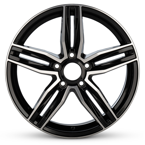 Romac Venom 19x8.5 Black Machine Face Alloy Custom Wheel / Rim