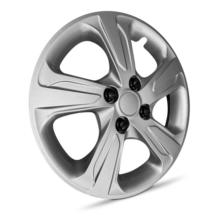 2019-2022 Chevrolet Spark Four Piece Set 15" Silver Wheel Cover Caps / Hubcaps