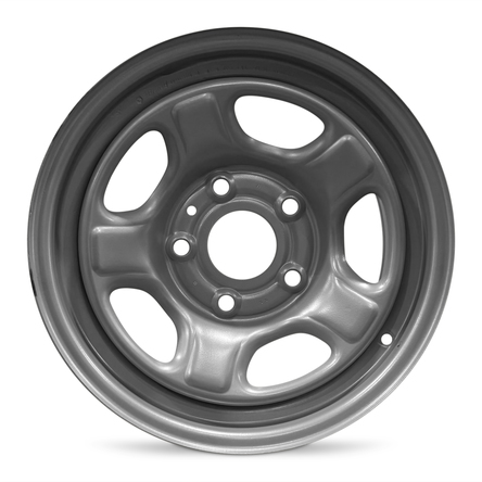 2016-2017 16x6.5 Fiat 500 Genuine OEM Steel Wheel / Rim