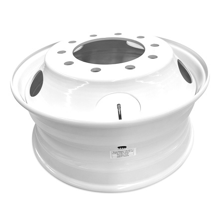 Road Ready White Steel Trailer Wheel 22.5x8.25 5HH, 10-285.75, Load 7400lb